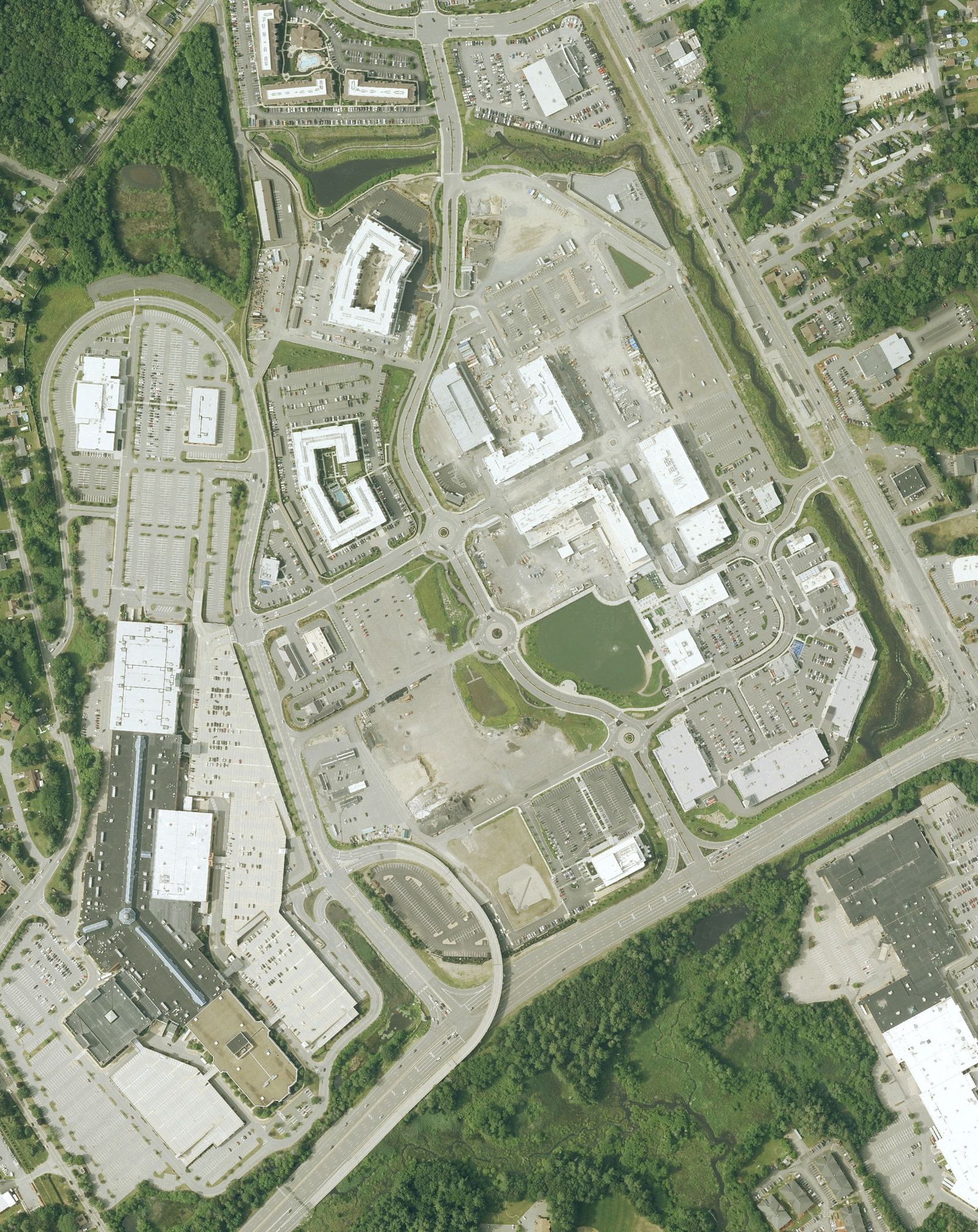 Tuscan Village and the Mall at Rockingham Park from the air