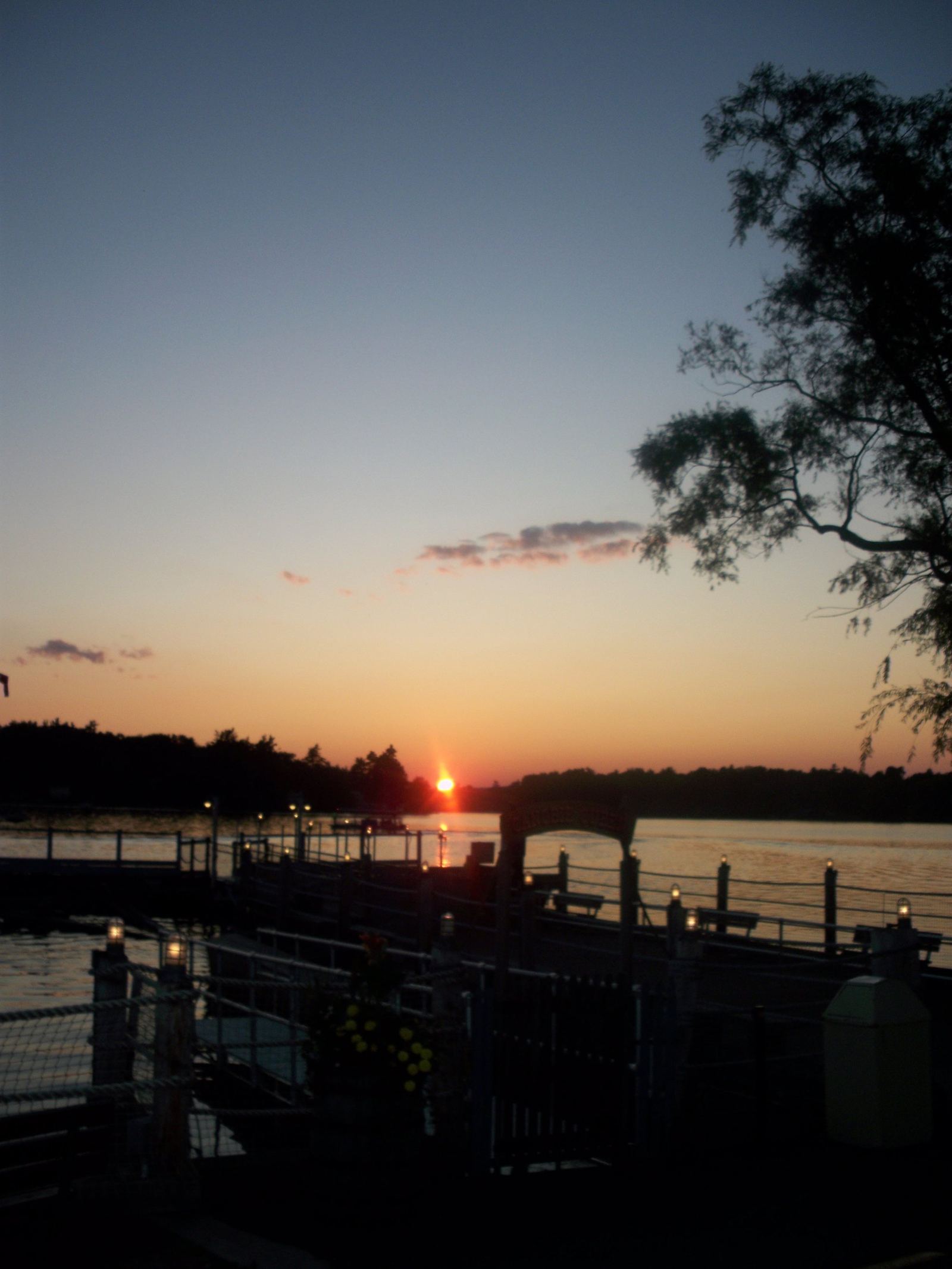 Sunset over Canobie Lake